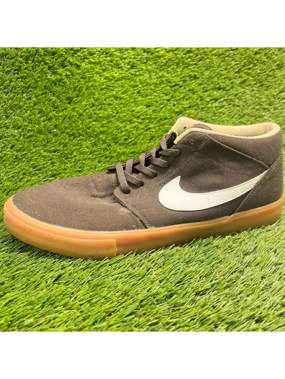 Nike SB Portmore 2 Solarsoft Mid Mens Size 10.5 Brown Athletic Shoes Sneakers